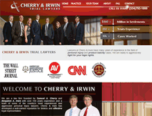 Tablet Screenshot of cherryirwin.com